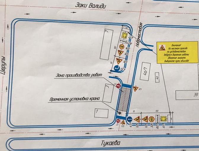 Схема движения на строительной площадке