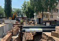 По ул. Софьи Перовской завершили монтаж труб ГВС