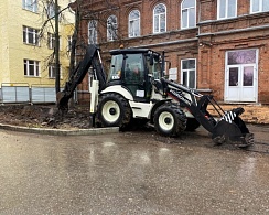 МУП УИС ведет строительство теплотрассы по ул. Тукаева 