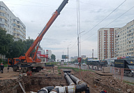 Ведется капитальный ремонт магистрали по ул. Кувыкина
