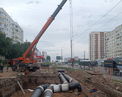 Ведется капитальный ремонт магистрали по ул. Кувыкина